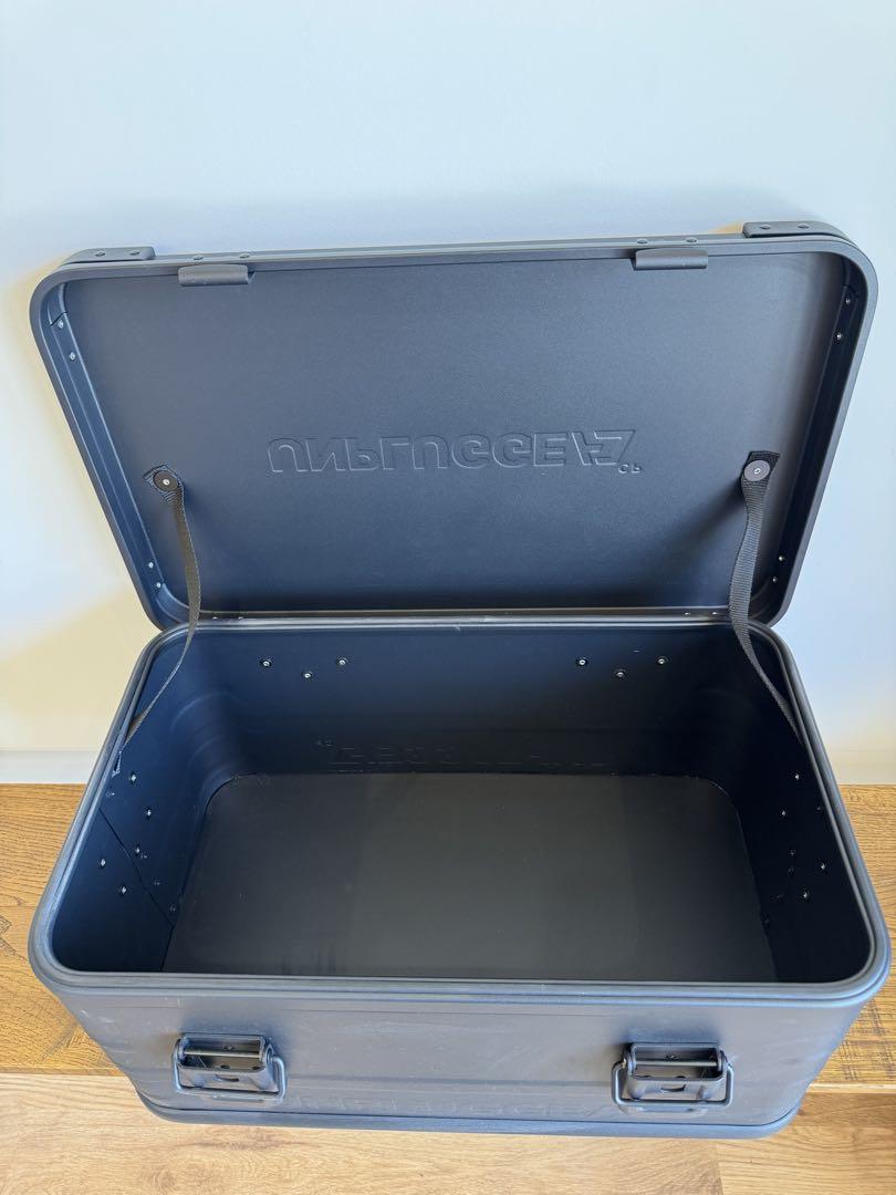 アルミコンテナ ボックス 黒 30L アンプラグドキャンプ　UNPLUGGED