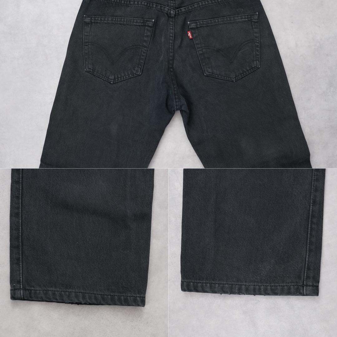 リーバイス501 W32 ブラックデニム 黒 ボトム パンツ 古着 13776