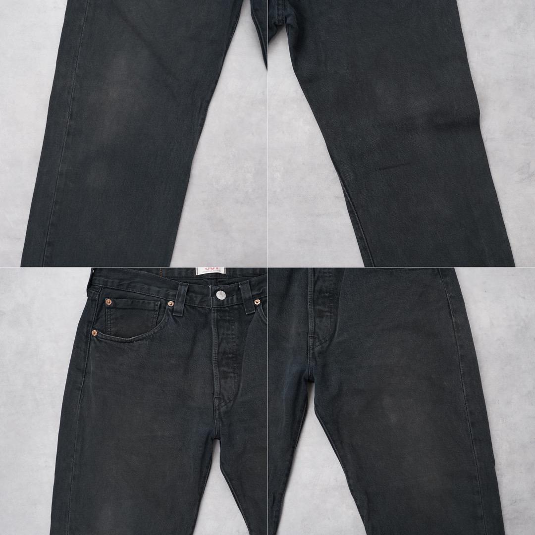 リーバイス501 W32 ブラックデニム 黒 ボトム パンツ 古着 13776