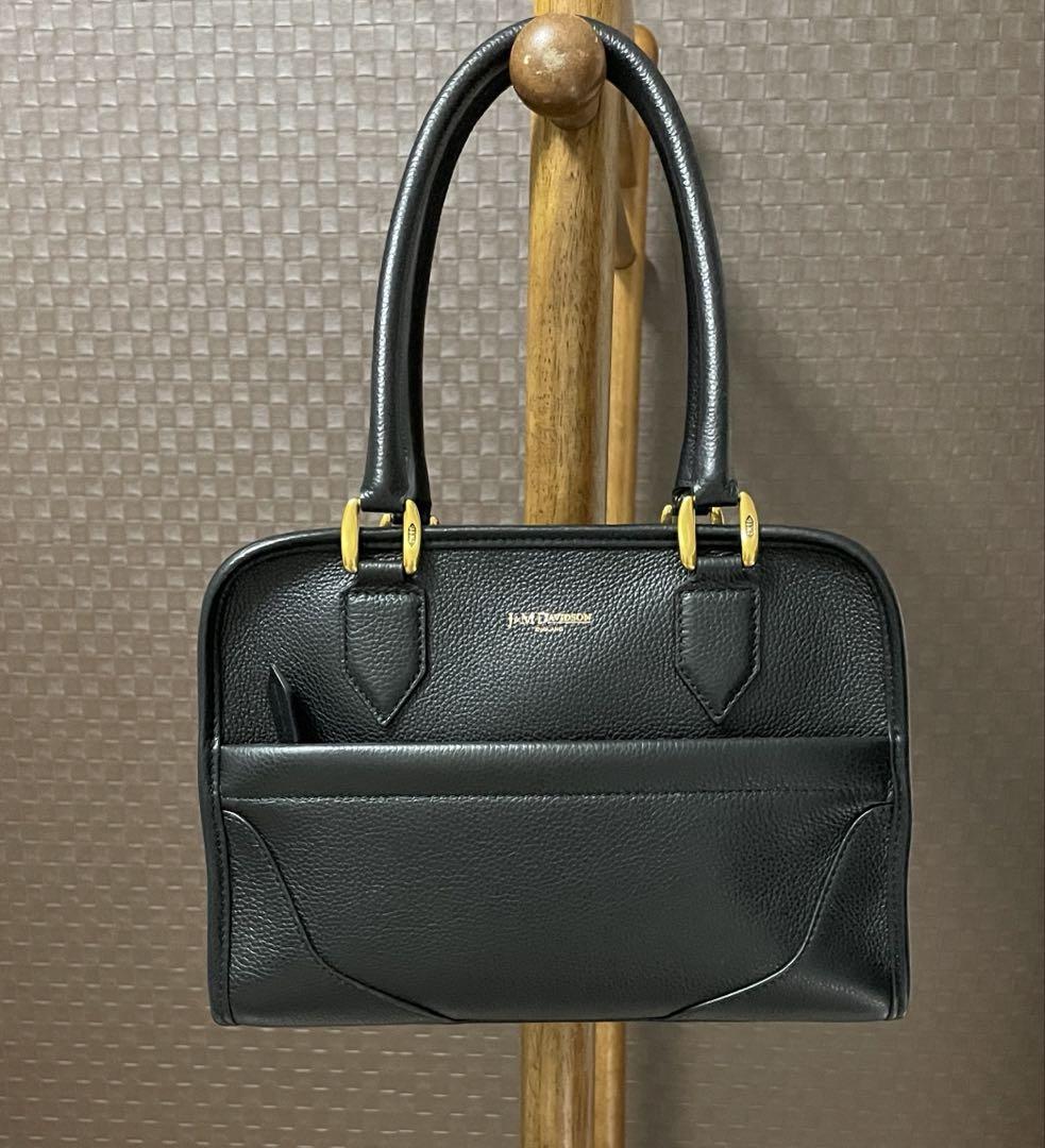 美品J&M Davidson ミア キューブ MIA CUBE トートバッグ 黒