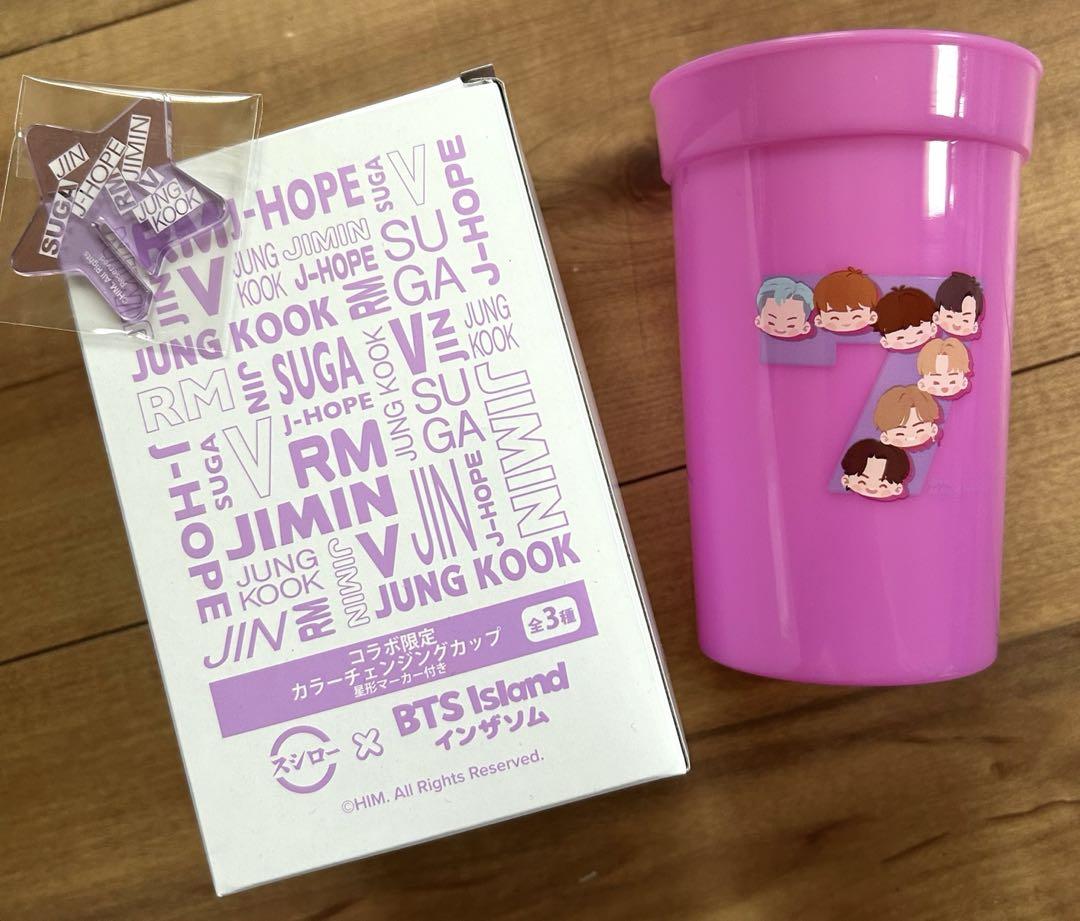 スシロー BTS インザソム カラーチェンジングカップ ピンク