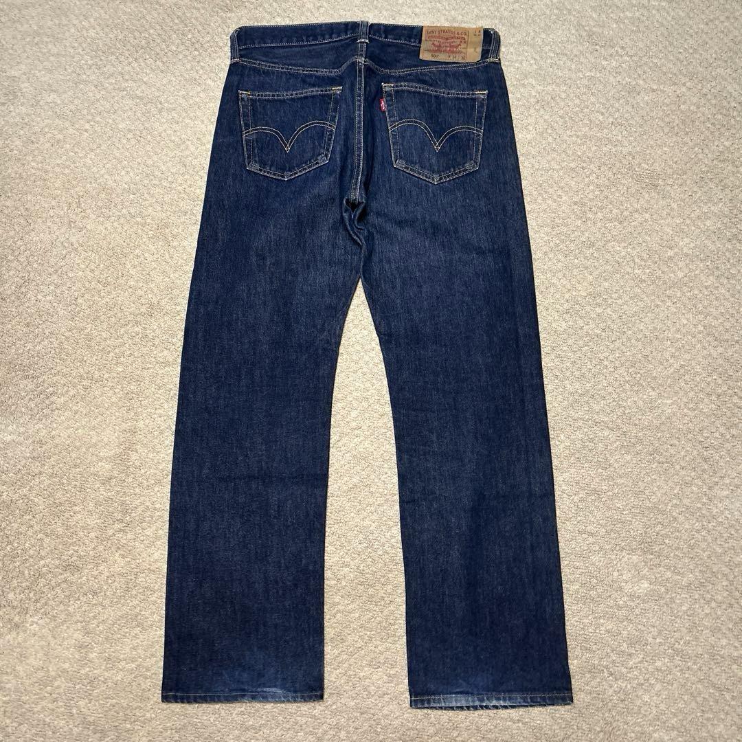 【00s Levi's 501 08501 W34 リジット】インディゴ 美品