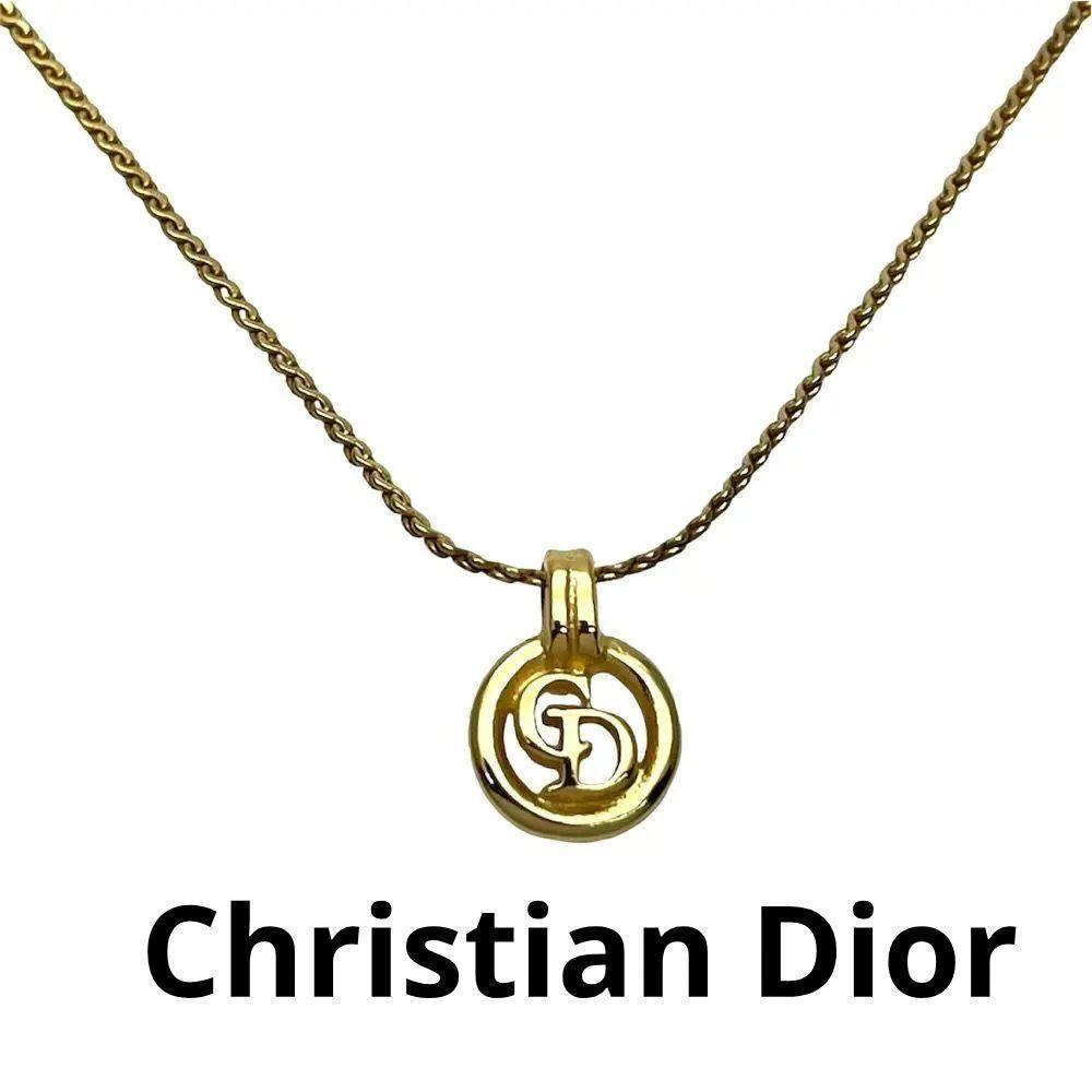 Christian Dior ネックレス ラウンド サークル ゴールド