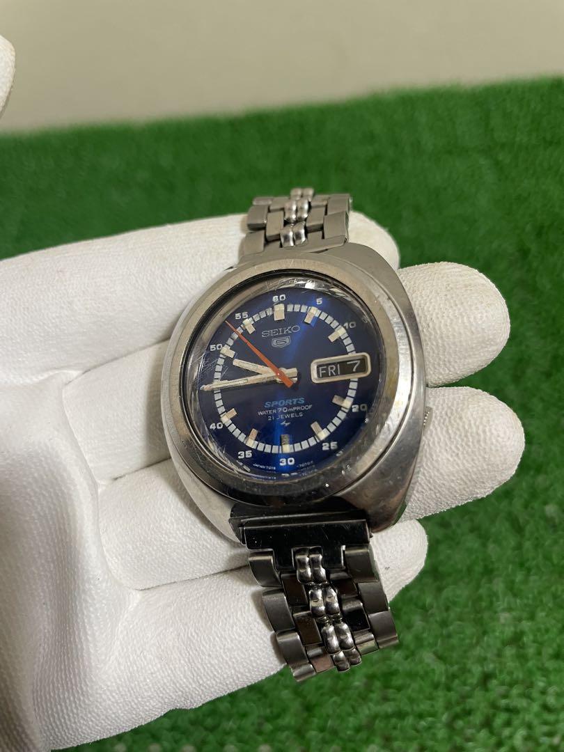 SEIKO 5SPORTS セイコースポーツ自動巻 腕時計 7019-7050