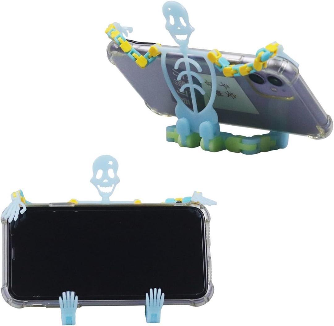 スマホスタンド 面白い ハロウィン飾り ガイコツ 骨 スマホホルダー