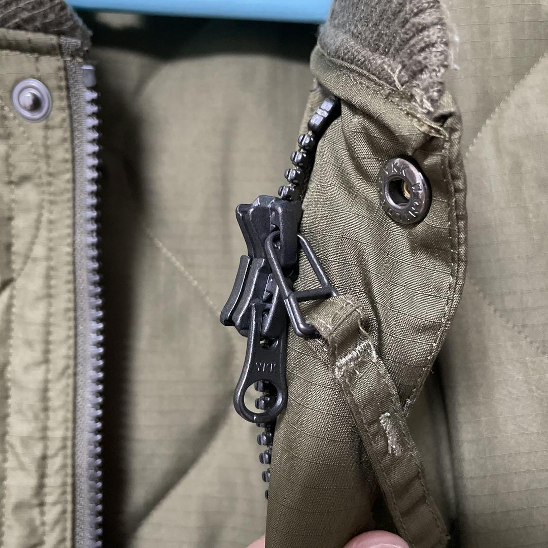美品 TAION ミリタリーキルトダウンJKT OLIVE Mサイズ