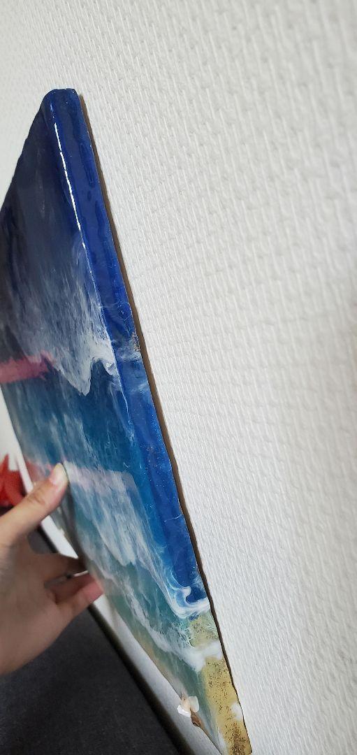 最終値下げ絵画風、訳あり、オーシャンアート、エポキシ樹脂、海アート、アートパネル