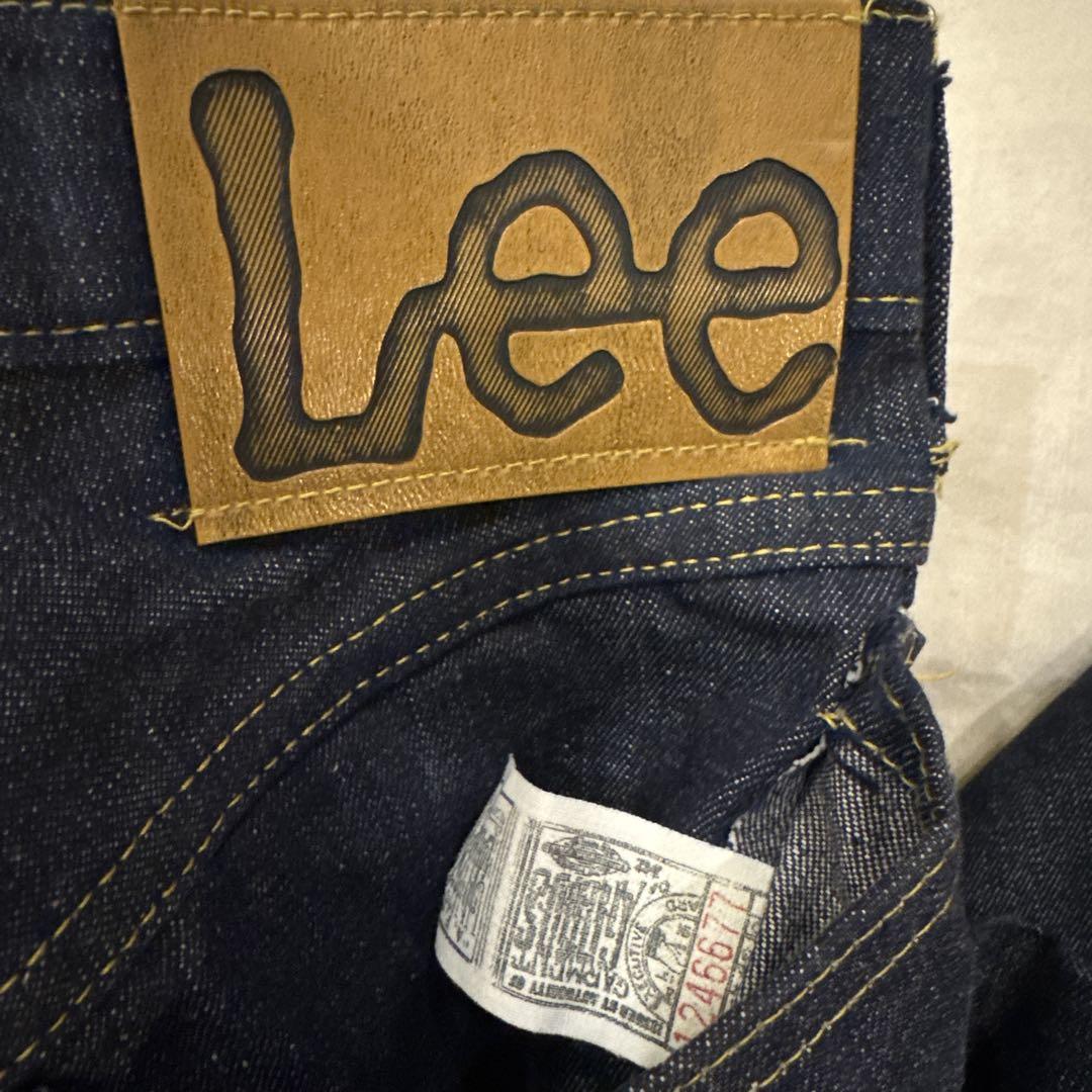 50s VINTAGE Lee 最終 赤タグ股リベット USA製 濃紺