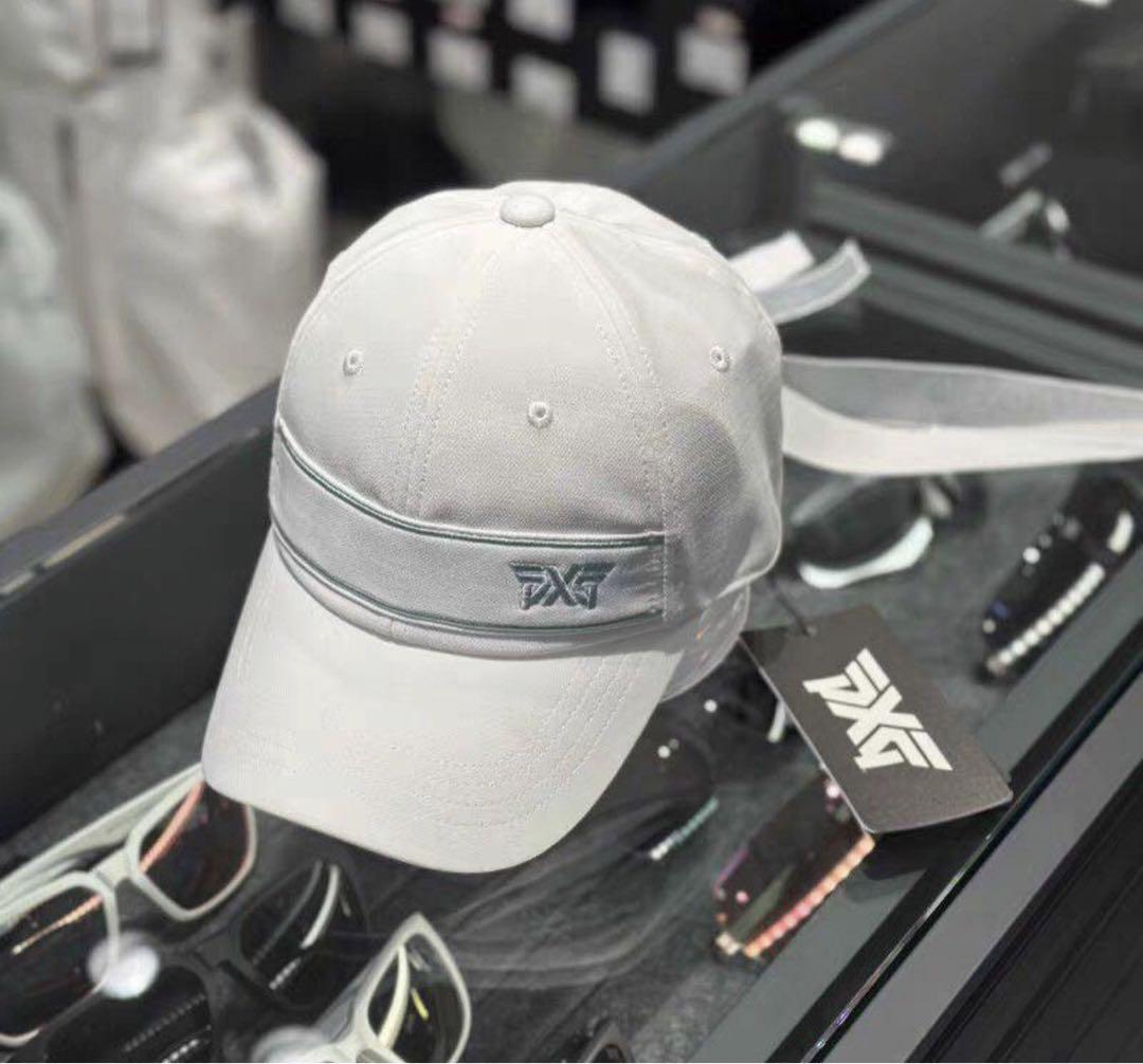 PXG ゴルフ レディース キャップ リボン付き バイザー ボール