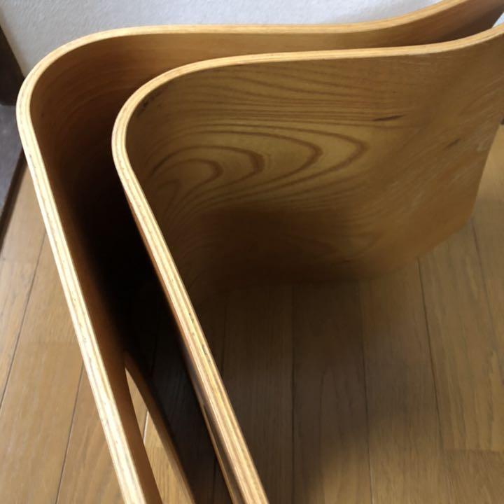 天童木工 木製座椅子 2脚セット 世界のTENDOの逸品！ 旧ロゴ