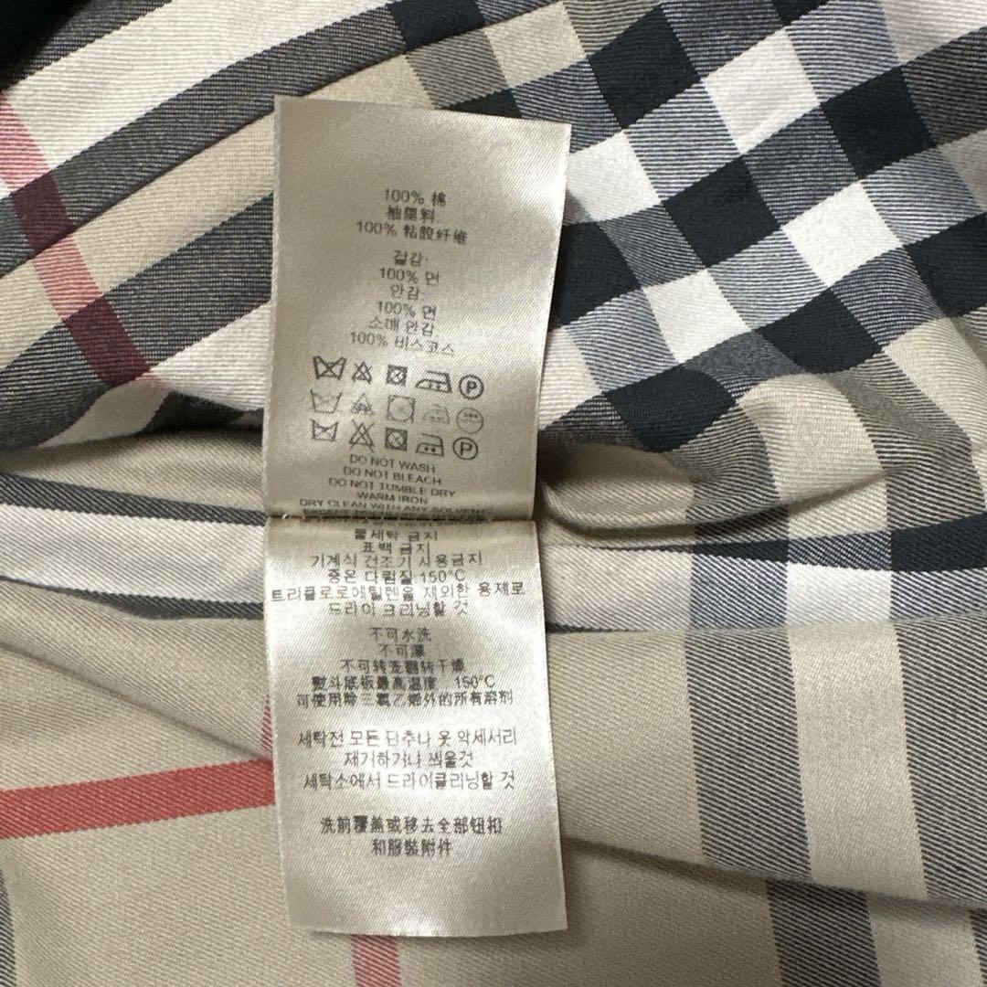 英国製 BURBERRY バーバリー ウィメンズ トレンチコート ブラック 画像15