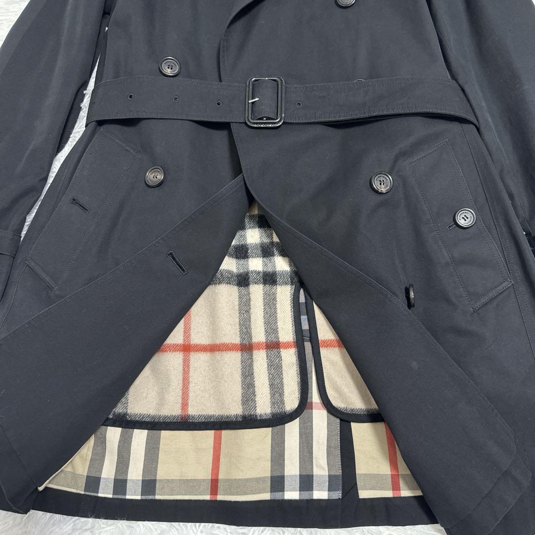 英国製 BURBERRY バーバリー ウィメンズ トレンチコート ブラック 画像3
