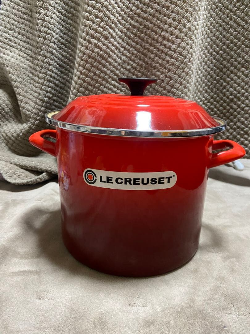 最終値下げ LE CREUSET ル•クルーゼ ストックポット チェリーレッド