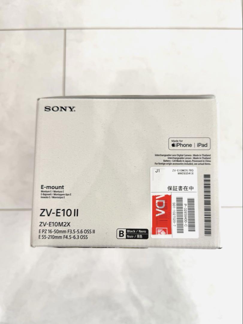 SONY / ZV-E10 II ZV-E10M2X ブラック / 保証あり