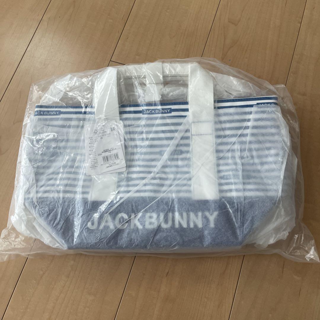 新品タグ付き☆Jack Bunny!!ボーダー カートバッグ マリンブルー