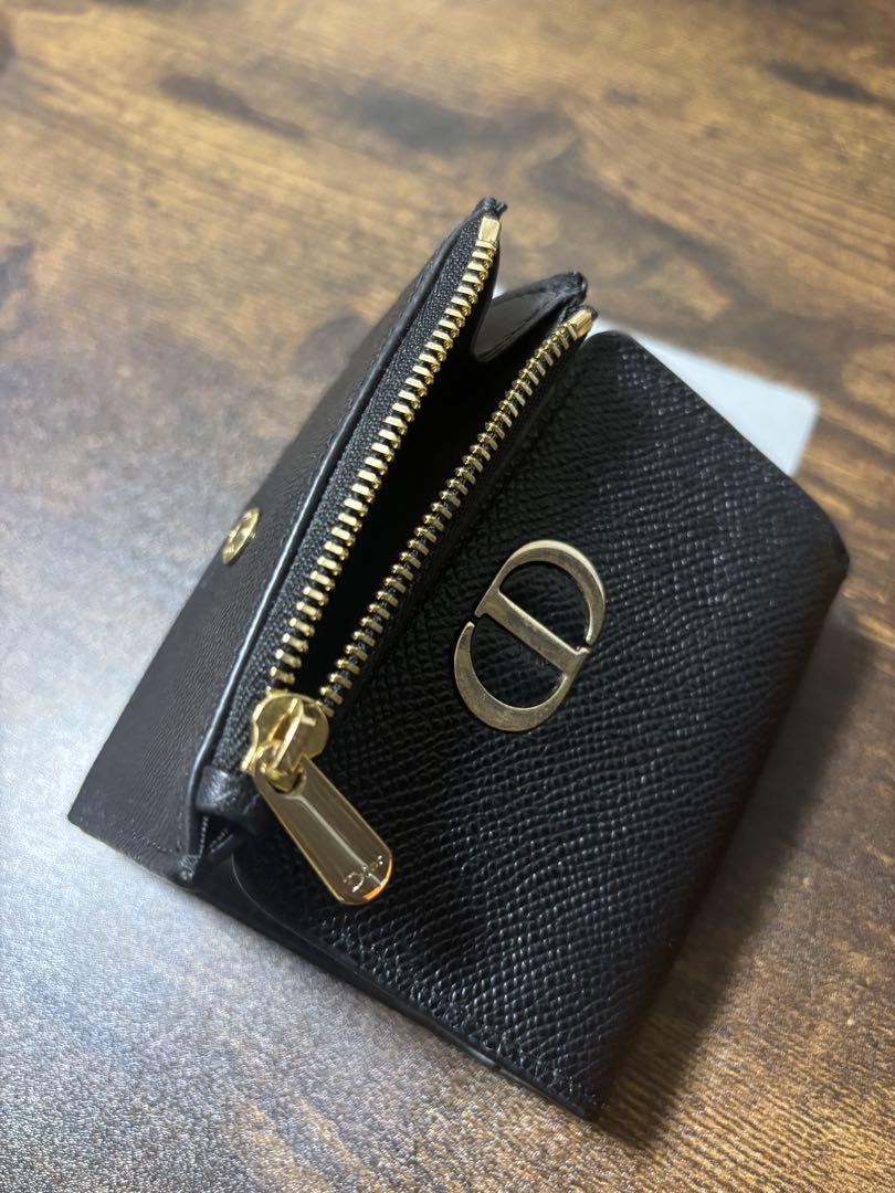 Christian Dior ブラック 三つ折り財布