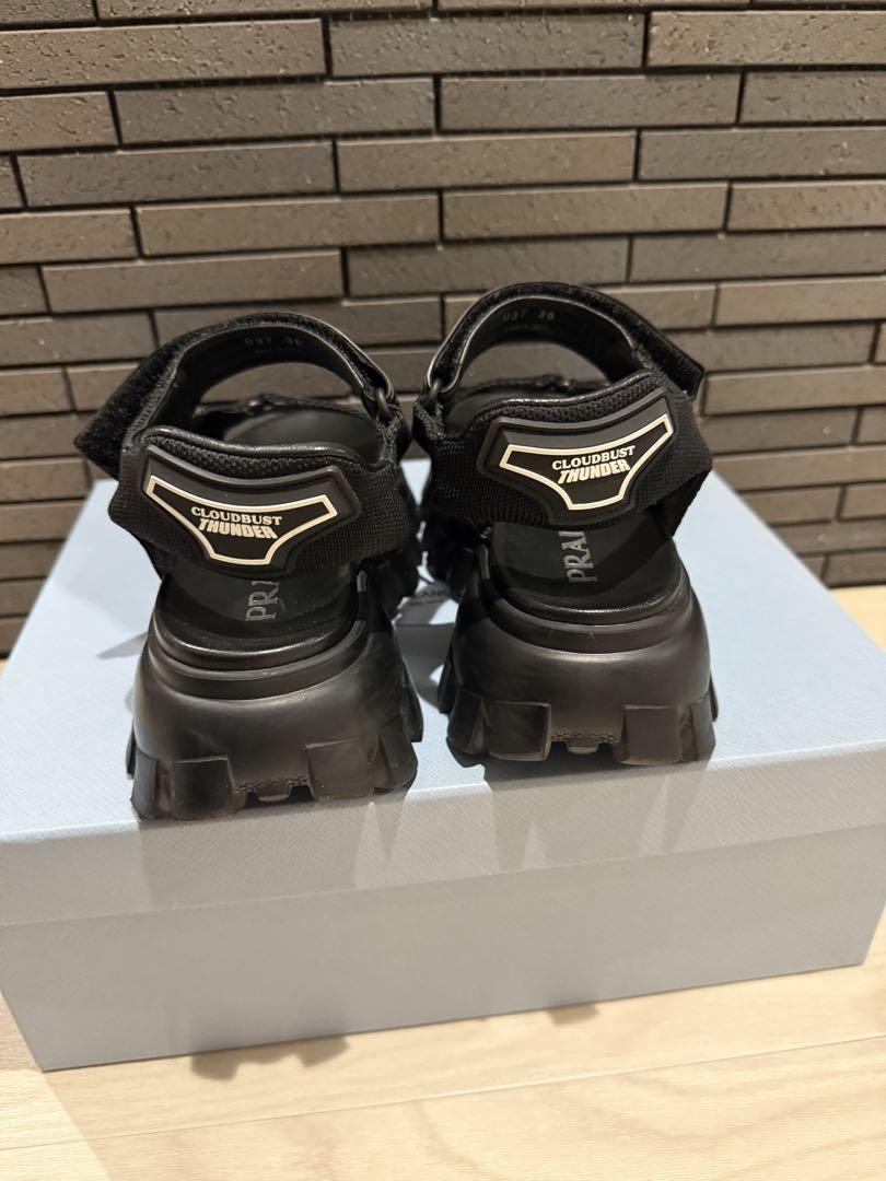 【クラシック】PRADA クラウドバストサンダーサンダル ブラック PRADA クラウドバストサンダー サンダル