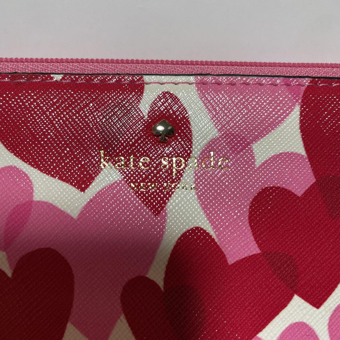 Kate spade NEW YORK ハート柄ポーチ 未使用