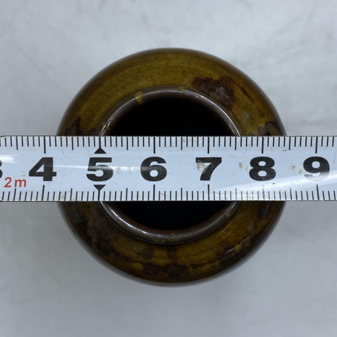 名工 十二代 高取八山造 高取茶入 共箱 高さ9cm 東キ7-0614☆2F