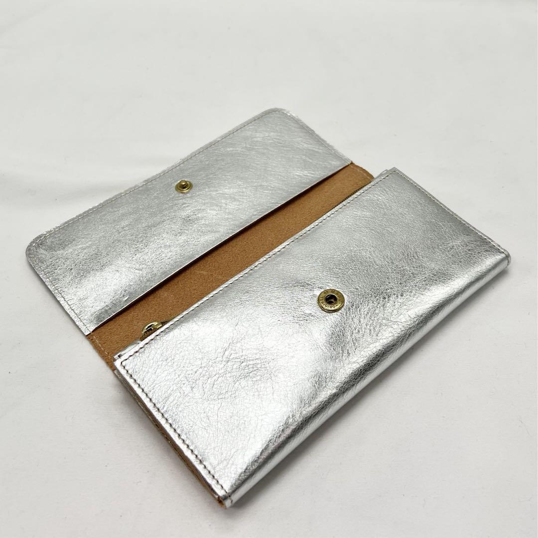【新品未使用】イルビゾンテ 三つ折り長財布 ☆ SILVER シルバー ☆ 画像4