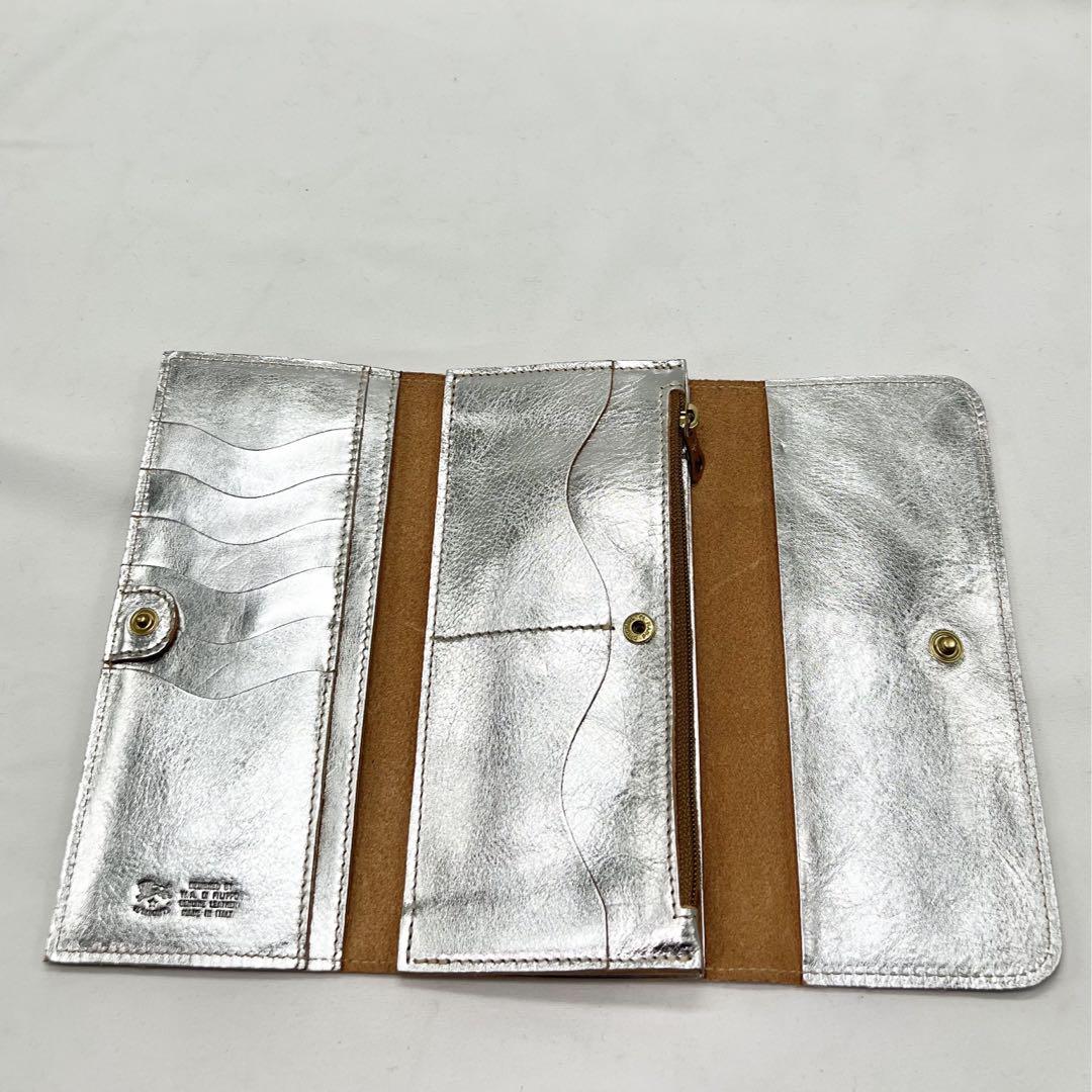 【新品未使用】イルビゾンテ 三つ折り長財布 ☆ SILVER シルバー ☆ 画像5