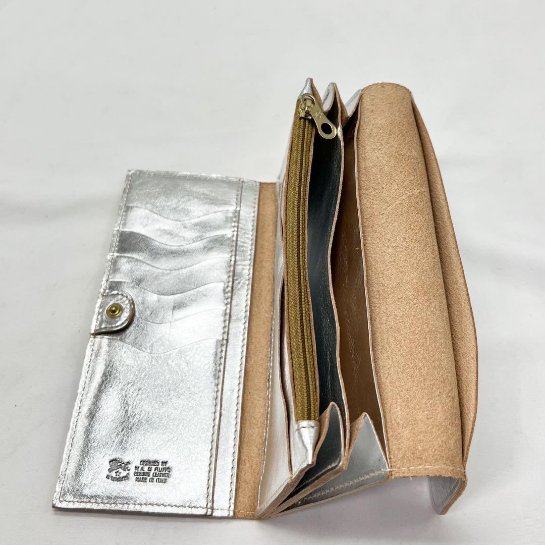 【新品未使用】イルビゾンテ 三つ折り長財布 ☆ SILVER シルバー ☆ 画像7