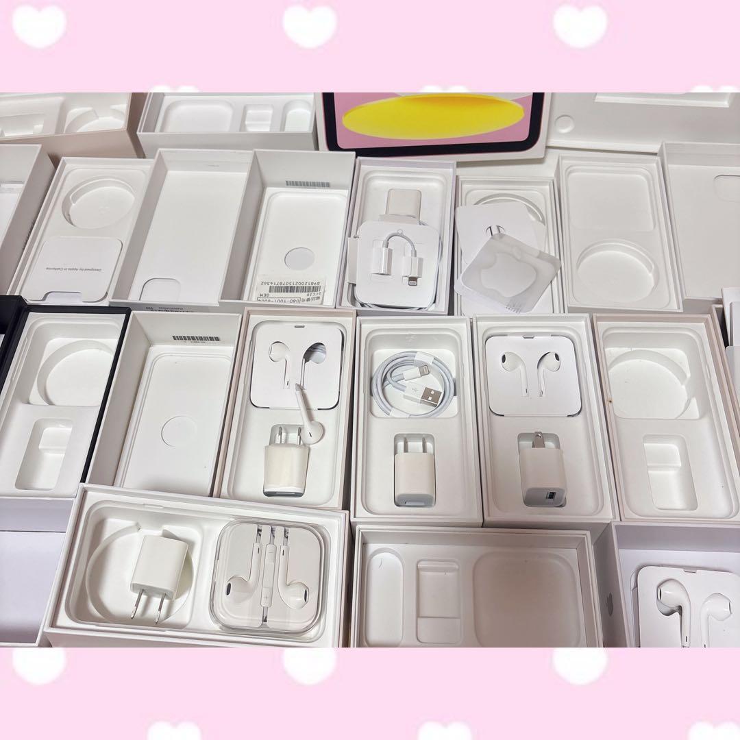 iPhone iPad 空箱 イヤホン 付属品 充電器のみ