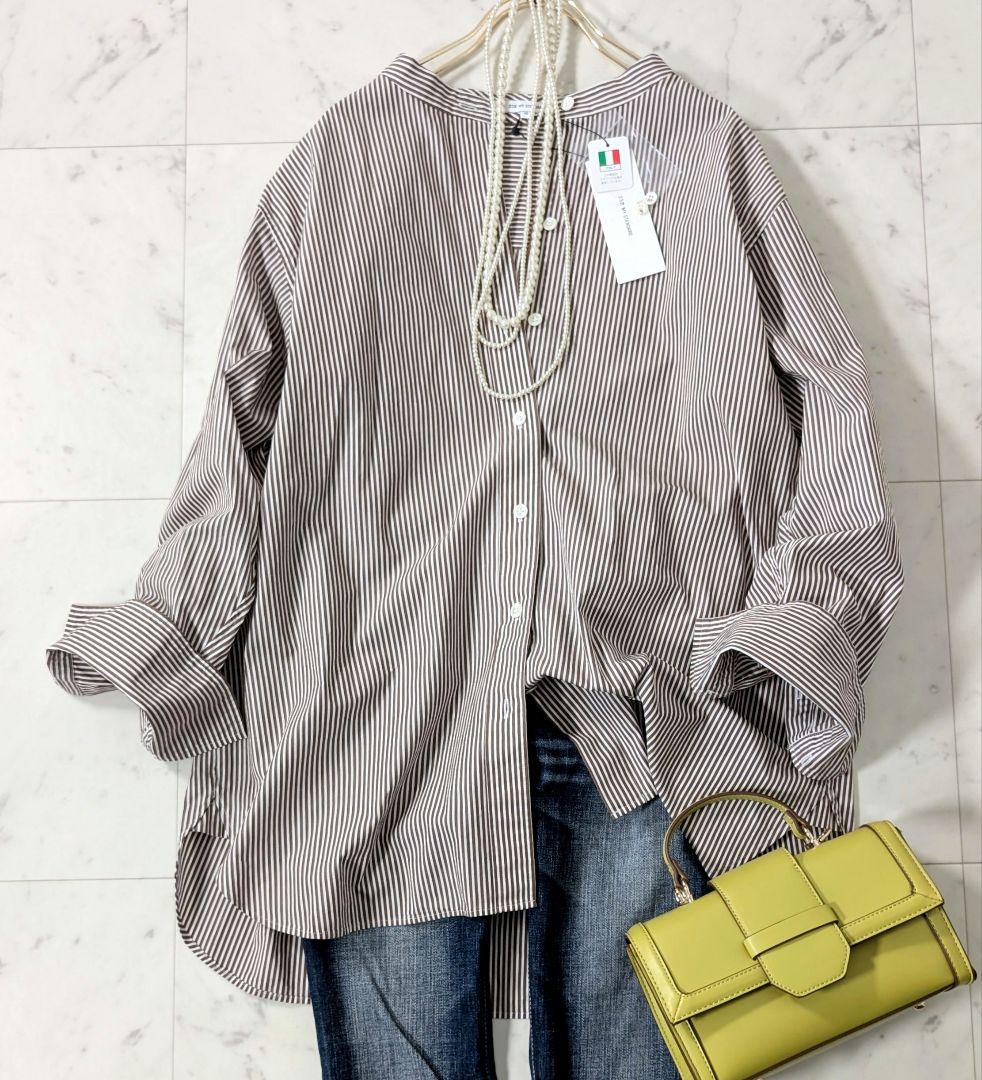 サイズ46 23区 バンド シャツ CANCLINI 大きい2XL 3L 23区