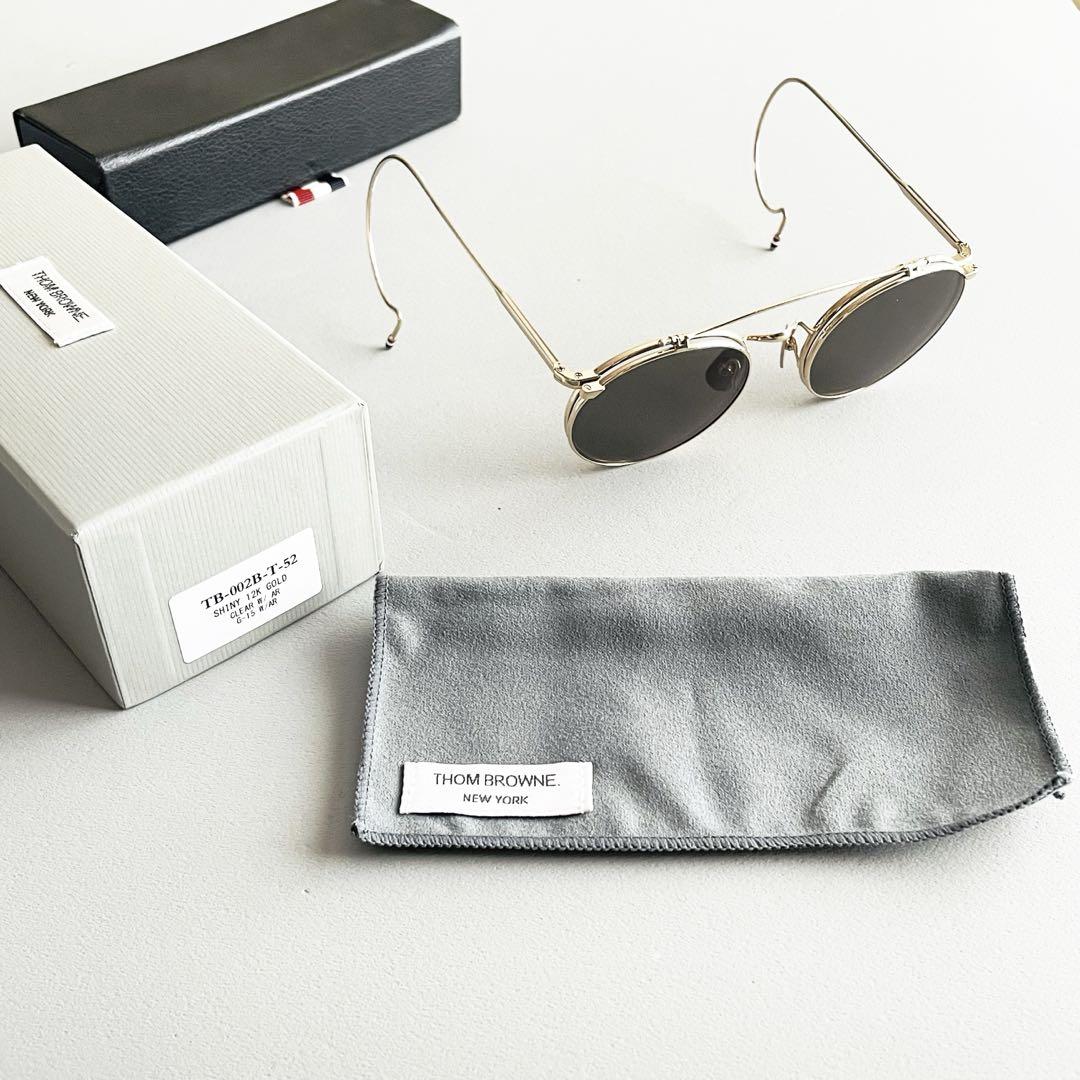 THOM BROWNE トムブラウン TB-002B-T-52 極美品 ゴールド
