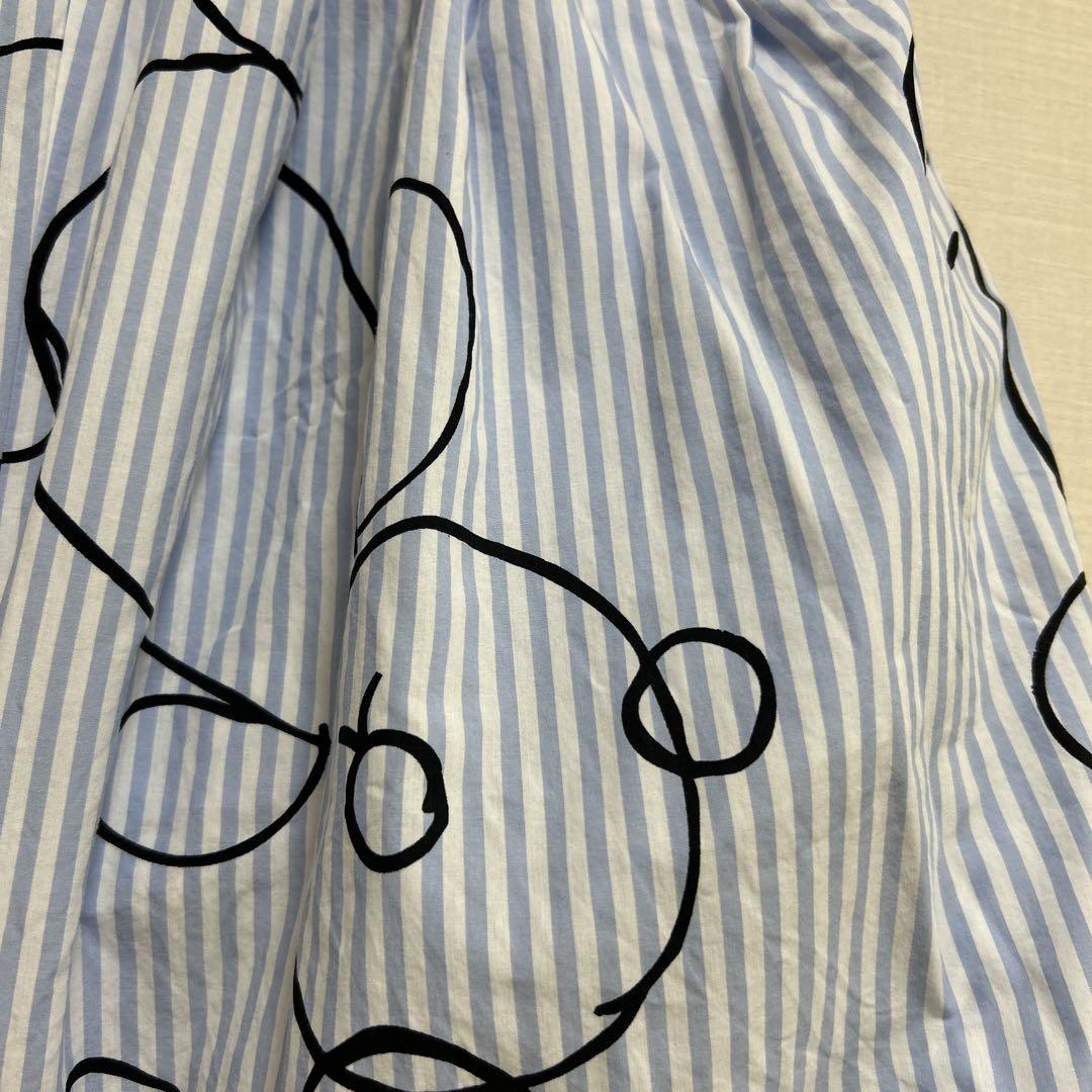 frankygrow  BEARSIDEGATHERDPANTS ストライプ