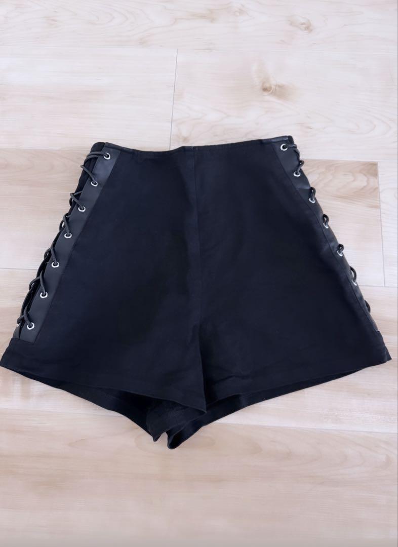 Darich ダーリッチ ハイウエストレースアップショートパンツ ハイウエストレースアップショートパンツ – Darich (ダーリッチ)