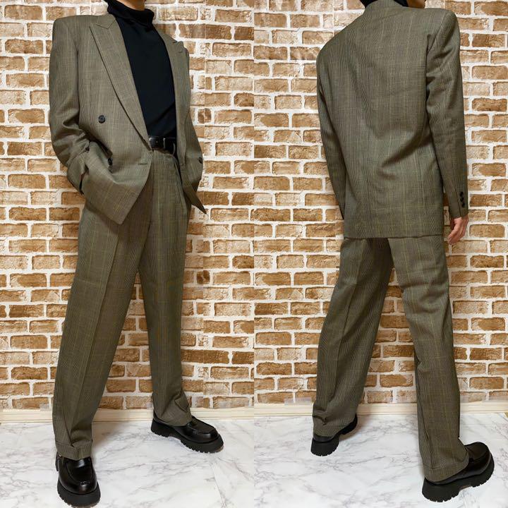 新作格安 美品 Paul Smith セットアップ ダブルボタン グレンチェック 総裏地 3F5dL-m88890979325 爆買い定番