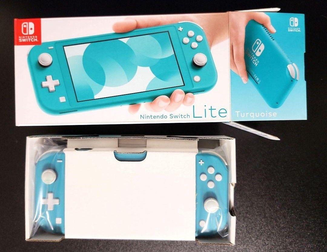 【ジャンク品】充電器付きNintendo Switch Lite ターコイズ ジャンク品注意！！】Switch Lite ターコイズ(箱・充電器有り