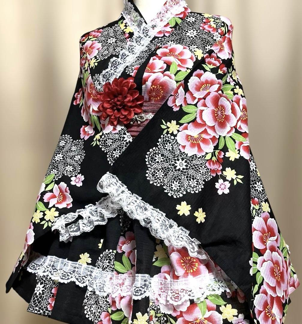 JK③ 浴衣　地雷系　量産型　ドレス　姫ギャル MR③ 浴衣ドレス 地雷系 量産型 姫ギャル - メルカリ