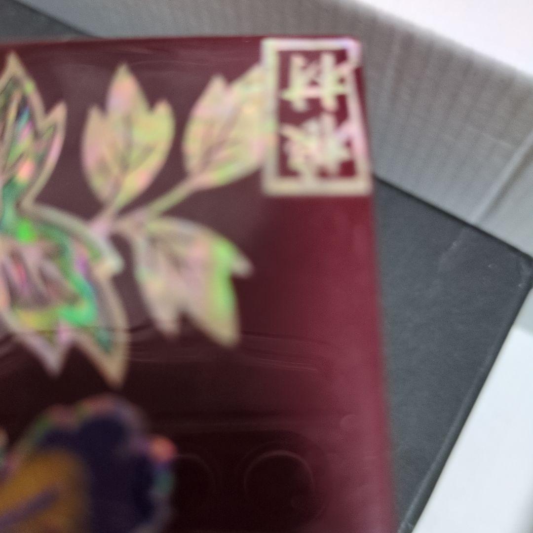 螺鈿 花柄収納箱 深い赤色