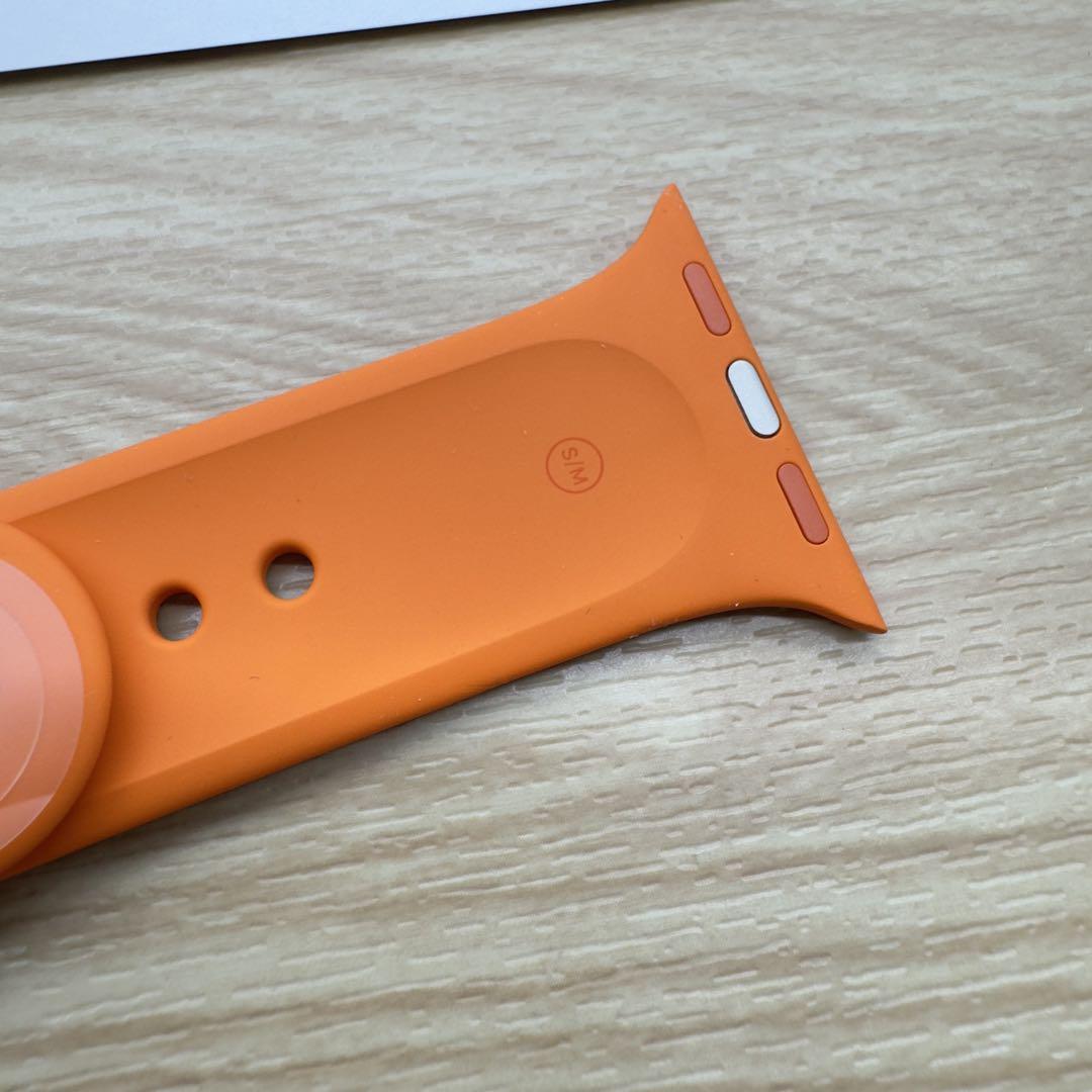 2761 未使用 Apple Watch エルメス オレンジ ラバーバンド