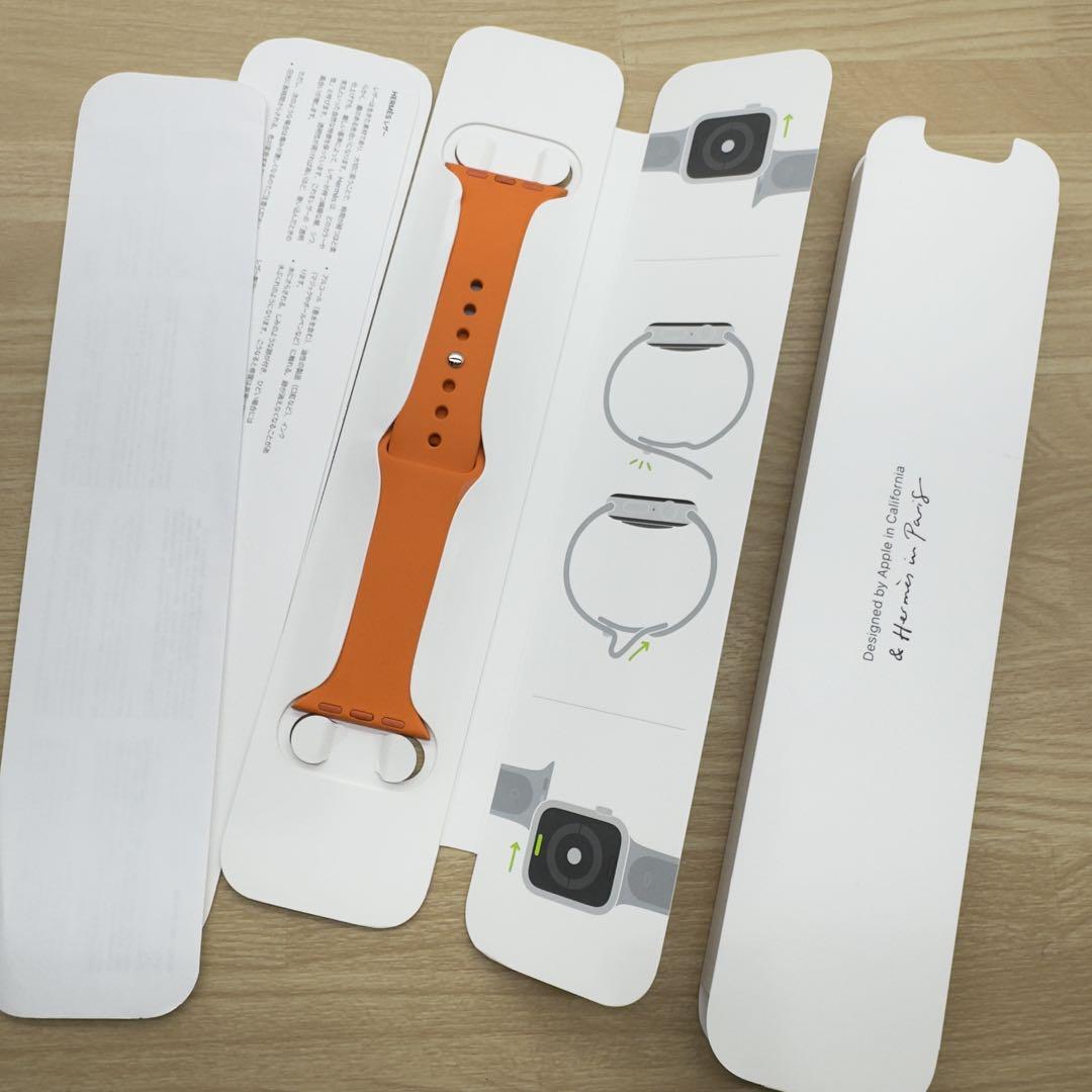 2761 未使用 Apple Watch エルメス オレンジ ラバーバンド