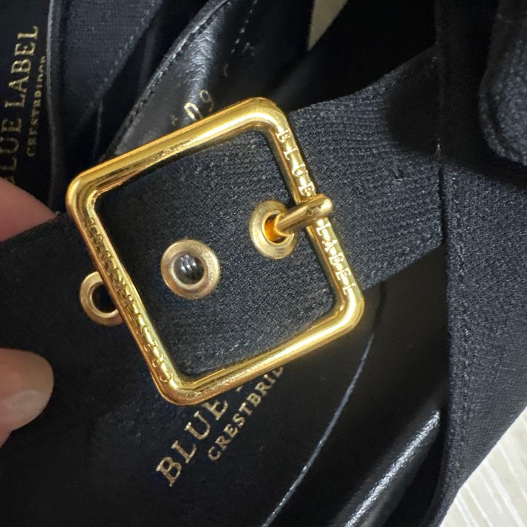 値下げ❗️ブルーレーベルクレストブリッジ　リボンサンダル