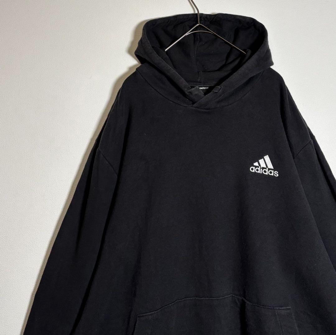 adidas　✧新品✧　一部　裏起毛　パーカー　3XL　アディダス adidasアディダス 刺繍ロゴ 無地 裏起毛 パーカー - メルカリ