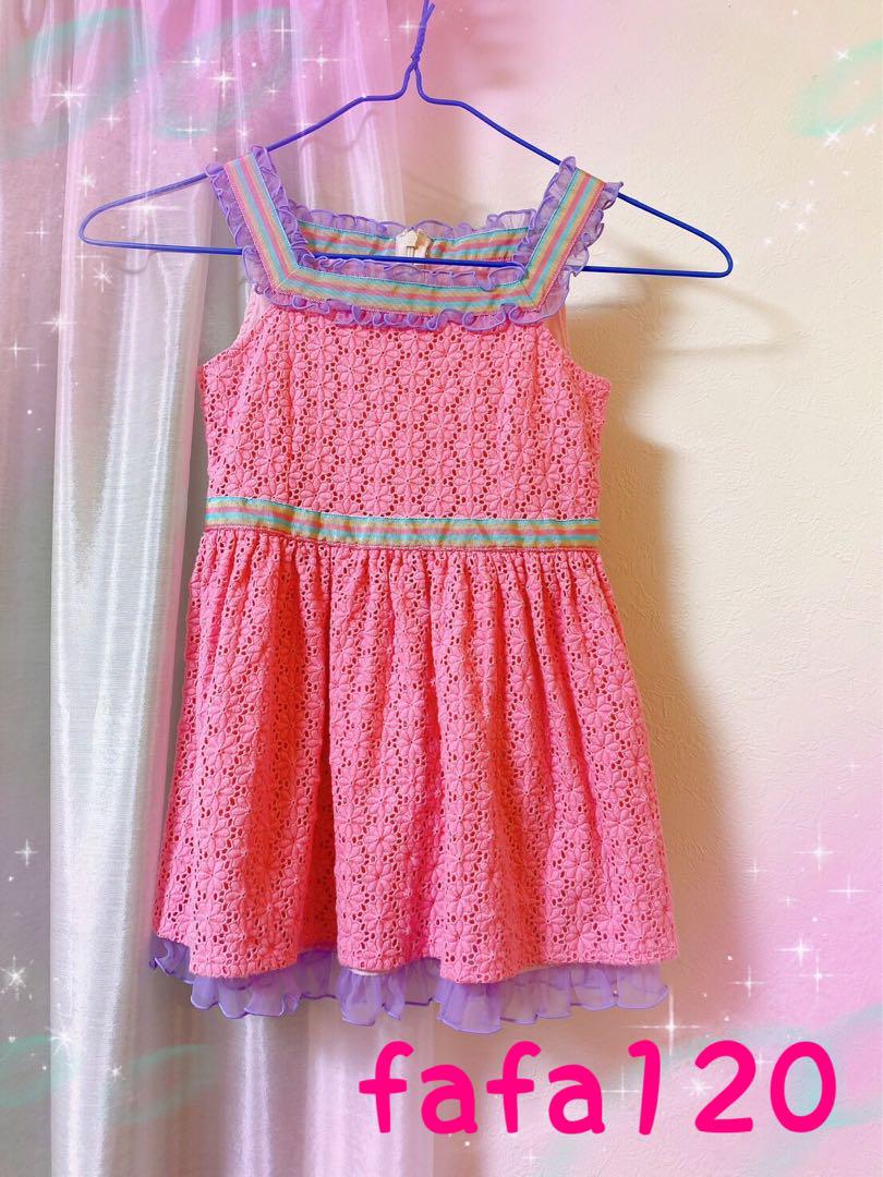 セール❣️ フェフェ fafa120 ワンピース ピンク 発表会