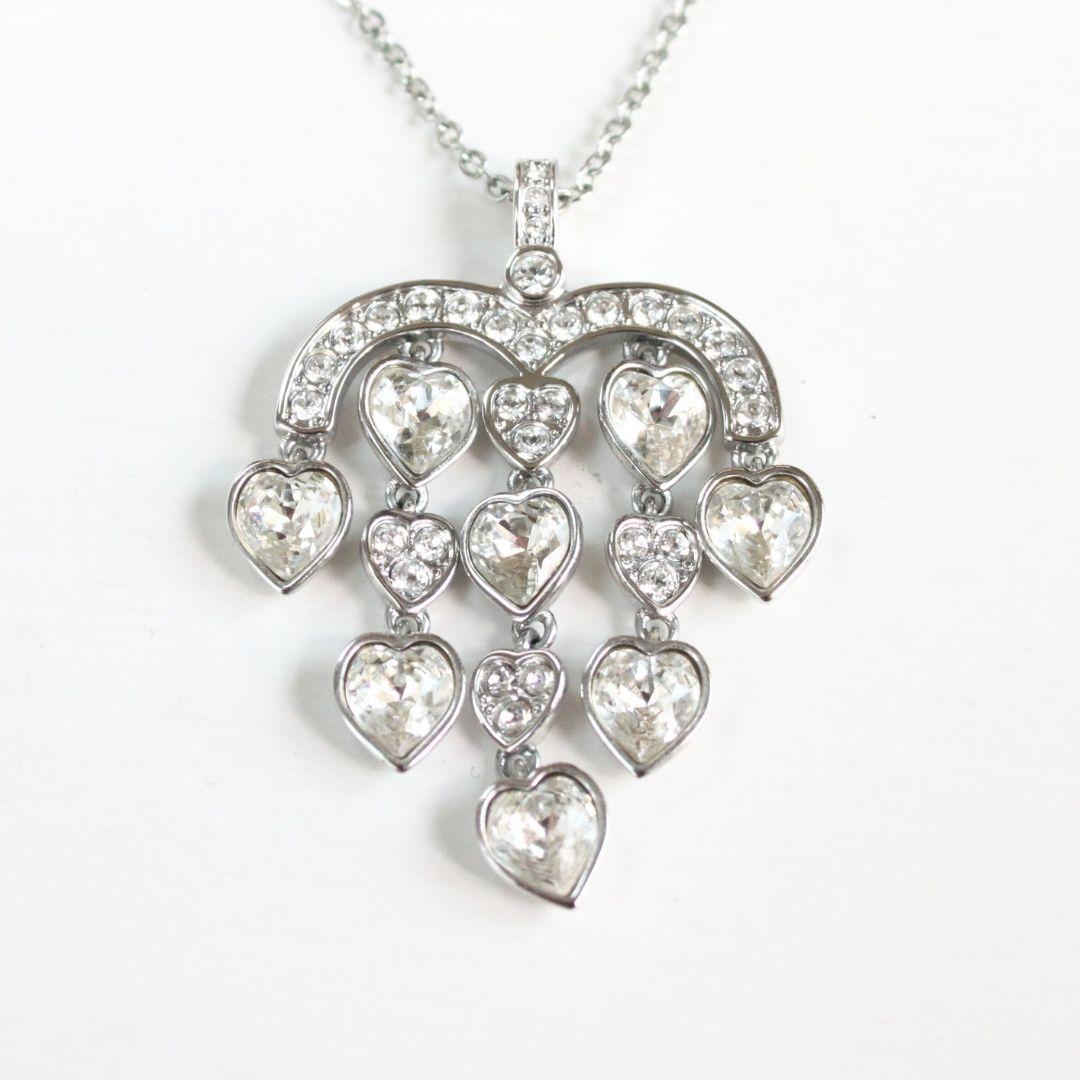 【美品】スワロフスキー Sensible Hearts ペンダント