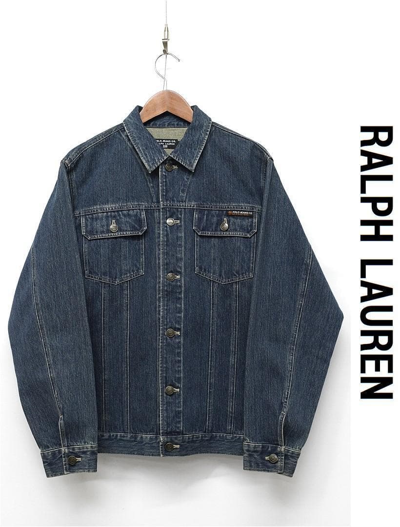 W157/美品 90s RALPH LAUREN デニムジャケット 170 M
