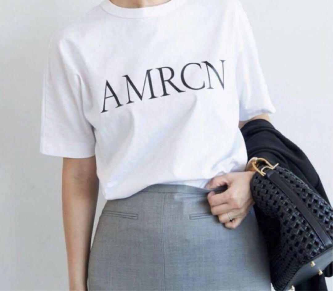 Deuxieme Classe　アメリカーナ　AMRCN Tシャツ AMERICANA/アメリカーナ】AMRCN Tシャツ（Tシャツ/カットソー