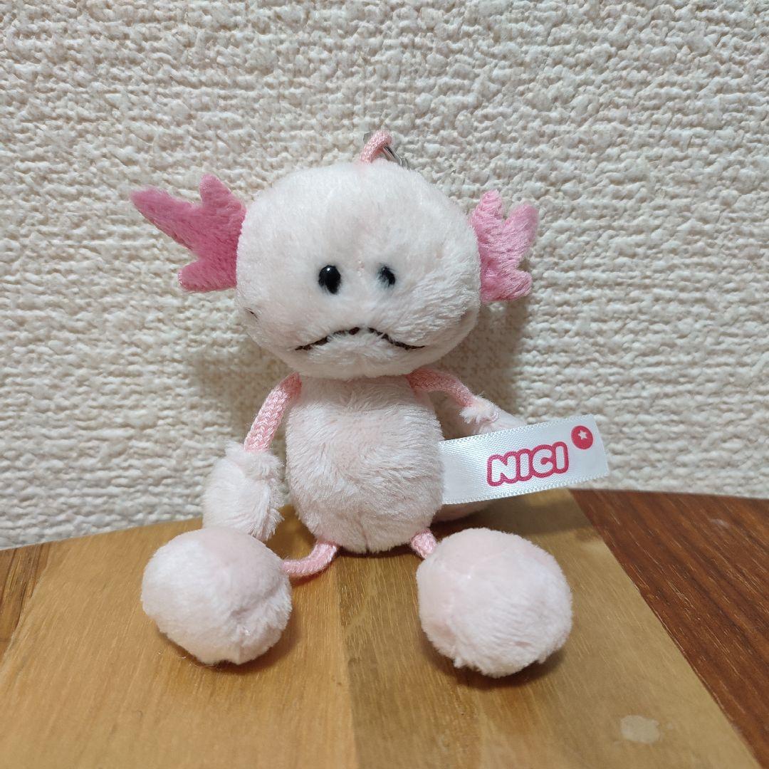 ぬいぐるみ　ウーパールーパー　グレー　キーホルダー ウーパールーパーぬいぐるみキーホルダー - Silver mitt. - BOOTH