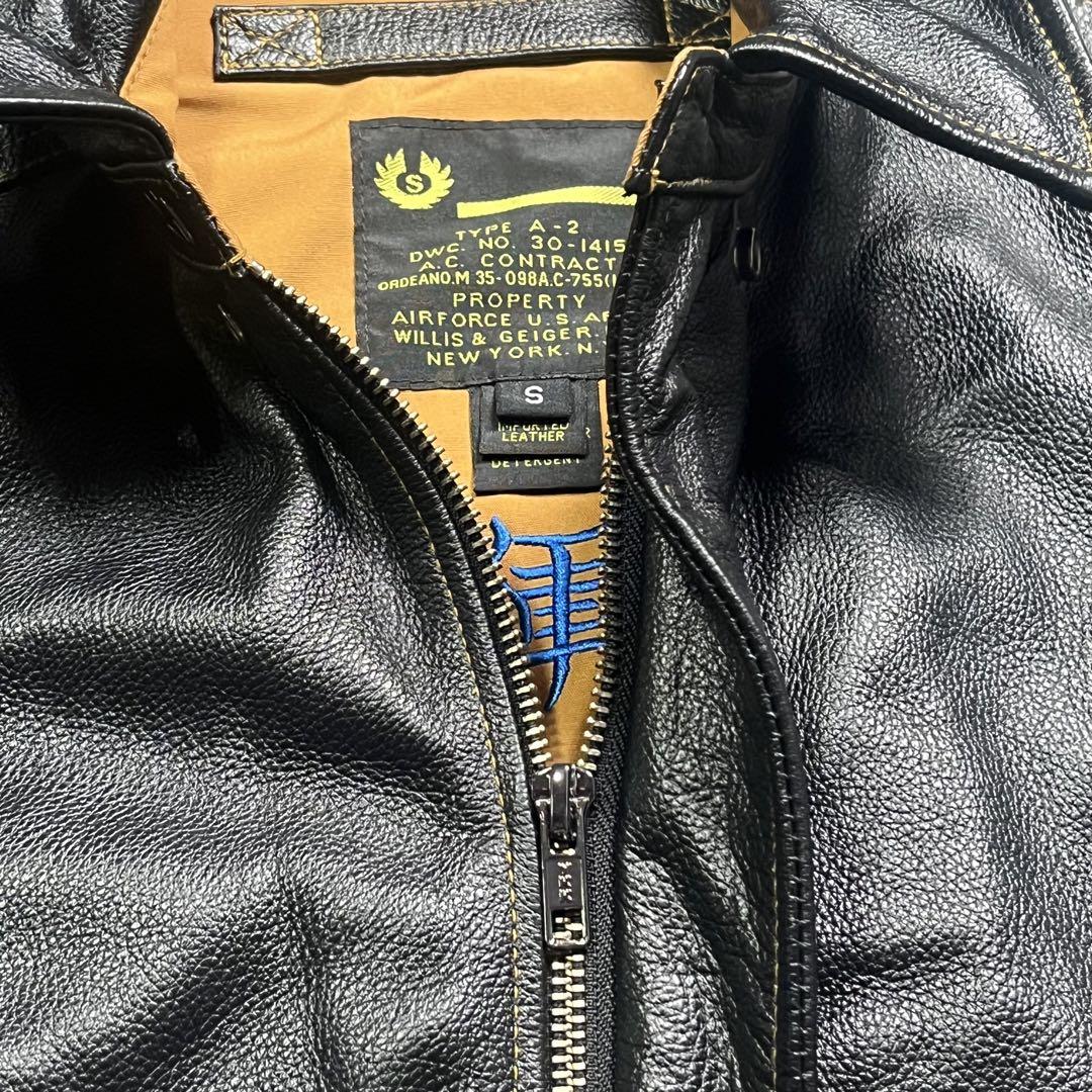 美品✨　WILLIS&GEIGER A-2 レザーフライトジャケット　本革　S