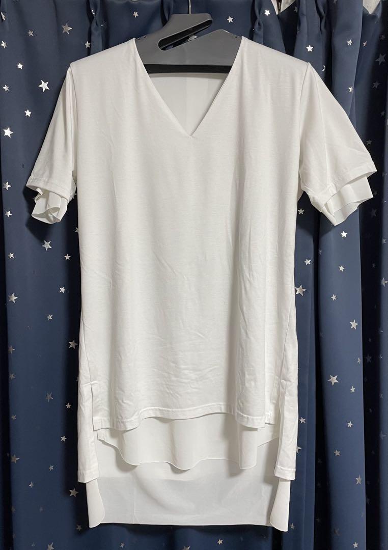 専用　キリュウキリュウ　レイヤードカットソー　S ひふみ様専用 キリュウキリュウ レイヤードカットソーTシャツ 白