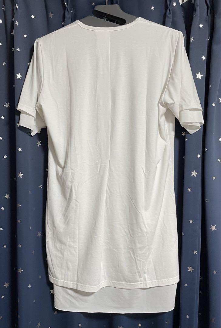 ひふみ キリュウキリュウ レイヤードカットソーTシャツ 白 Lサイズ ひふみ様専用 キリュウキリュウ レイヤードカットソーTシャツ 白