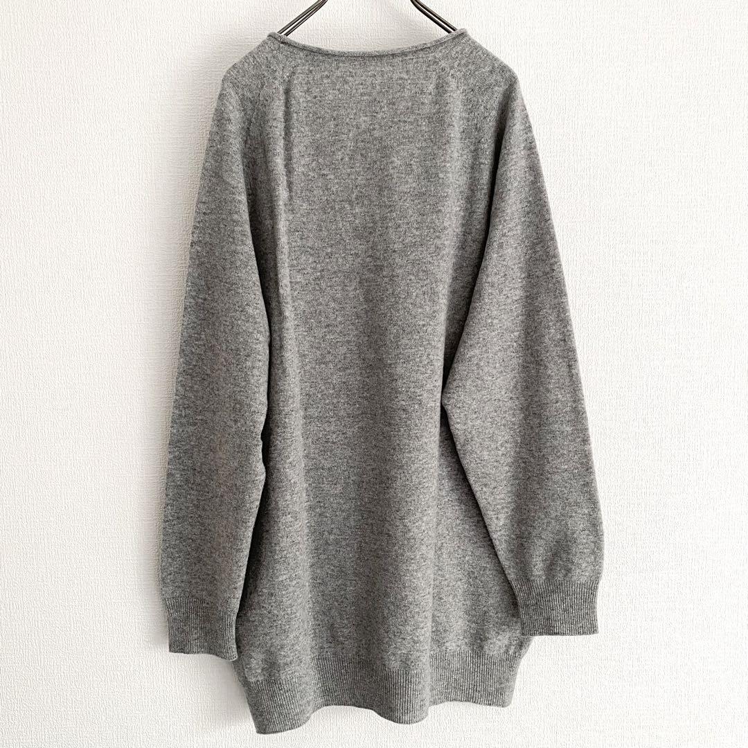 【美品】Y's ワイズ 23AW オーバーサイズ ドットプリント ニットセーター