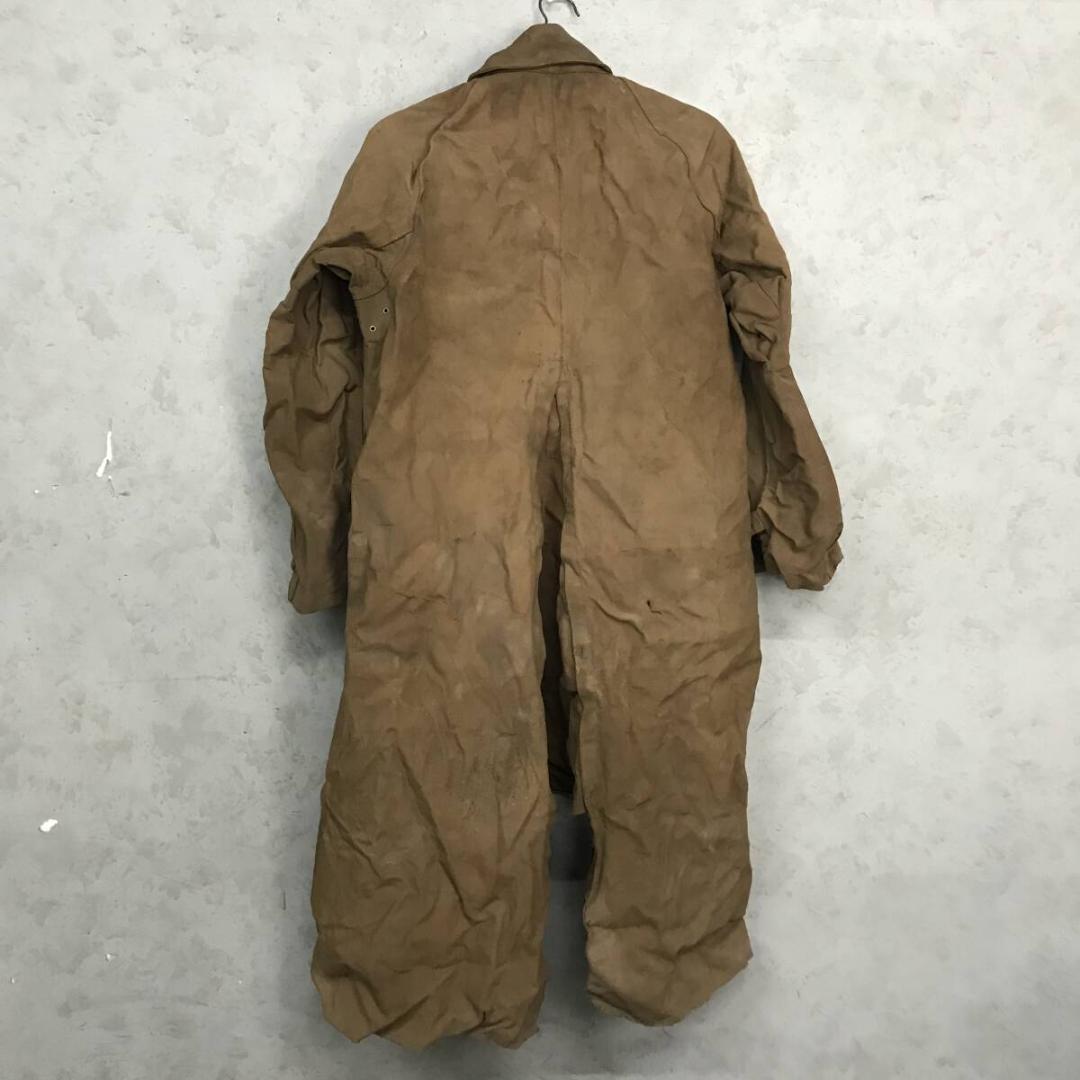 【旧家蔵出し品】クミアイ 特許交通用雨衣 三尺二寸 123cm