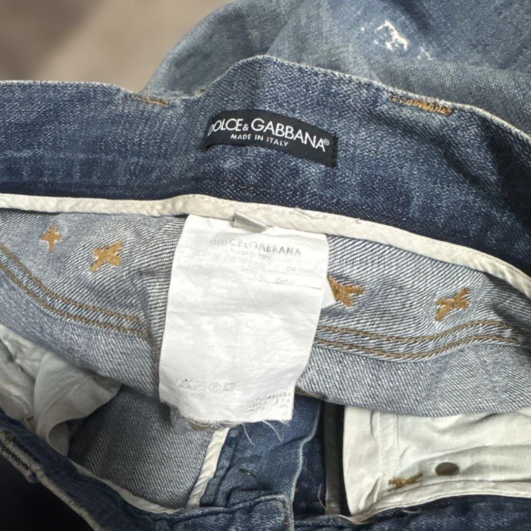DOLCE&GABBANA ダメージデニム◆ヴィンテージ加工 クラッシュジーンズ